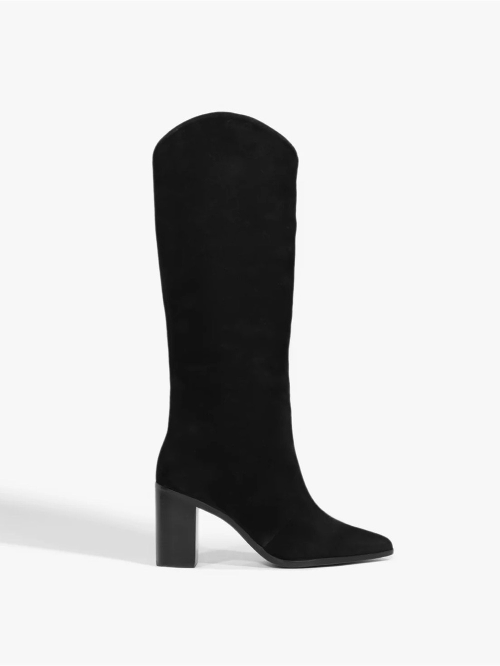 SCHUTZ MARYANA BLOCK SUEDE BOOT